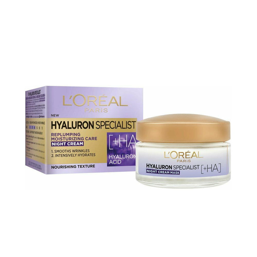 Loreal Hyaluron Expert Replumping Moisturising Care Cream 50ml - Night Cream